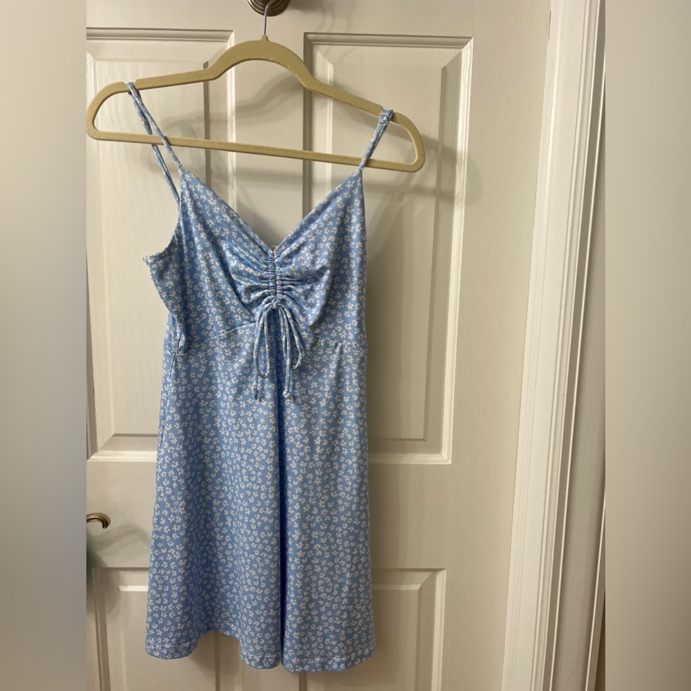 Altar’d State blue floral mini dress